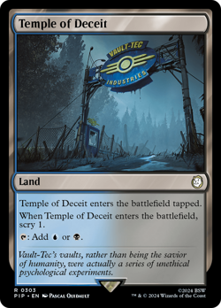 Temple of Deceit #303 | Near Mint | Fallout Magic MTG - Image 1
