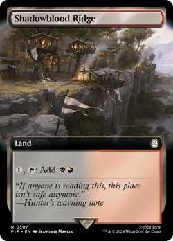 Shadowblood Ridge (EXTENDED ART) #507 | Near Mint | Fallout Magic MTG - Image 1