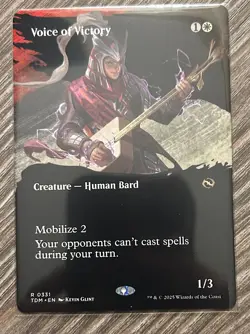1x Voice of Victory (Borderless) - Tarkir: Dragonstorm - NM - MTG - Image 1