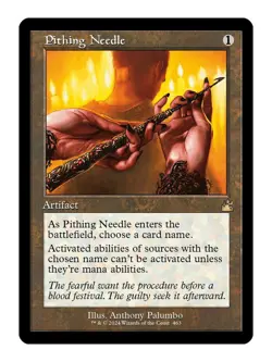 Pithing Needle Retro Frame Ravnica Remaster Rare LP Lightly Played - Image 1