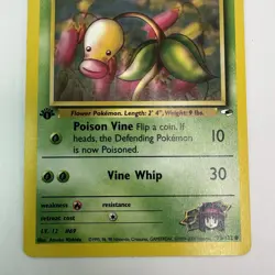 1st Edition Erika’s Bellsprout 76/132 Gym Heroes WOTC Pokemon LP - Image 3