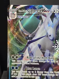 Pokemon Ice Rider Calyrex VMAX (Holiday Calendar Snow Flake Stamp) 046/198 NM - Image 4