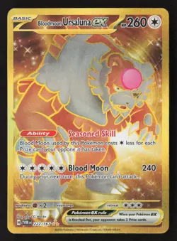 Bloodmoon Ursaluna ex - Hyper Rare Holo TWM 222/167 NM Pokemon TCG - Image 1