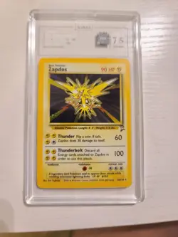Pokemon Vintage Base Set 2 - Zapdos Graded - TAG 7.5 Holo 20/130 WOTC NM - Image 1