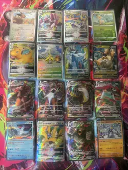 Pokemon 16 Card Lot nm V Max Mega Amazing Ex HOLO Rare Hits Only F55 - Image 1