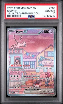 2023 Pokemon SVP EN-SV Promo 151 Ultra Premium Collection #053 Mew EX PSA 10 - Image 1
