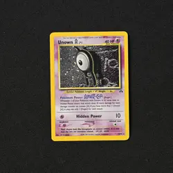 2001 Pokemon Neo Discovery Unown [A] 14/75 Holo NM - Image 1