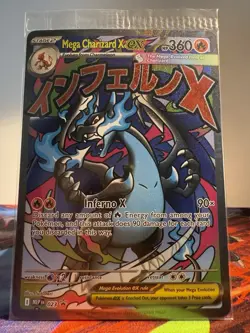 Pokemon Mega Charizard X ex 023 (SEALED) Mega Evolution Promo NM English - Image 1