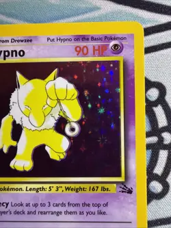 Hypno 8/62 Fossil Unlimited Holofoil Pokemon 1999 - LP/MP - Image 3