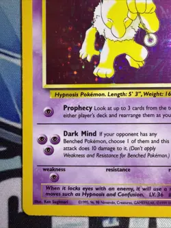 Hypno 8/62 Fossil Unlimited Holofoil Pokemon 1999 - LP/MP - Image 5