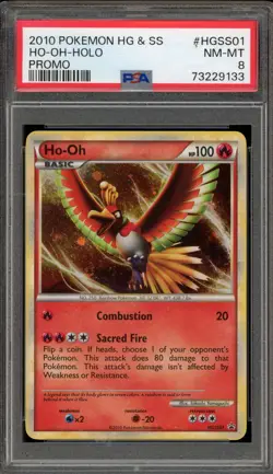 Pokemon Ho-Oh HeartGold & SoulSilver Holo Promo HGSS01 PSA 8 - Image 1
