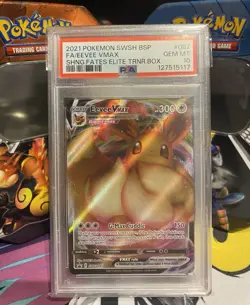Pokemon - Eevee VMAX - SWSH087 - Shining Fates Black Star Promo PSA 10 Gem Mint - Image 1