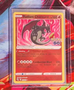Radiant Charizard - 011/078 Pokemon GO Shiny Holo Rare Pokemon - NM/MINT - Image 1