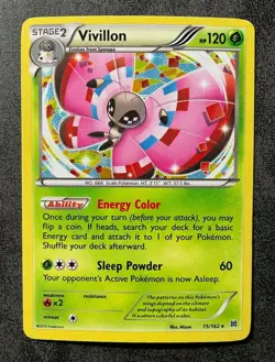 Vivillon - Pokemon XY Breakthrough 15/162 - Cosmos Holo NM - Image 1