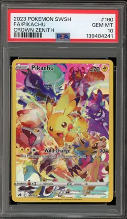Pokemon Pikachu Crown Zenith Secret Rare #160 PSA 10 Gem Mint - Image 1