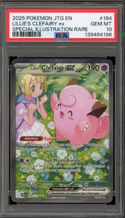 Pokemon Lillie's Clefairy Journey Together SIR #184 PSA 10 Gem Mint - Image 1