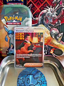 Pokemon TCG Giovanni's Charisma 204/165 Scarlet & Violet 151 Holo Illustration - Image 1