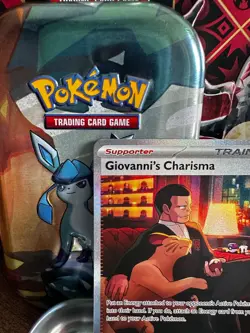 Pokemon TCG Giovanni's Charisma 204/165 Scarlet & Violet 151 Holo Illustration - Image 2