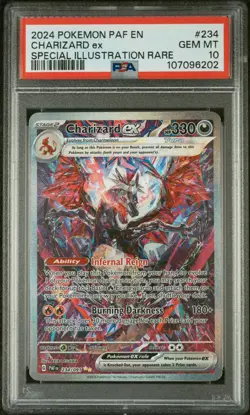 2024 Pokemon Paldean Fates Charizard Ex Special Illus. Rare #234 GEM MT PSA 10 - Image 1