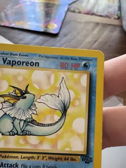 Pokemon WOTC Vintage Non-Holo Rare Vaporeon 28/64 Jungle WotC 1999 - Image 4