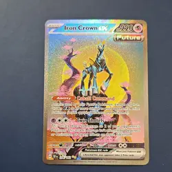 Pokemon Iron Crown EX Special Illustration Rare Holo 206/162 SV05 220 HP - Image 1