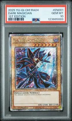 Dark Magician RA04-EN001 1st Edition QCR Yugioh PSA 10 *889 - Image 1