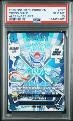 2025 ONE PIECE PRB02-PREMIUM BOOSTER ALTERNATE ART #057 CROSS GUILD PSA 10 - Image 1