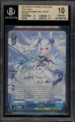 Weiss Schwarz Laffey Trial Deck Foil AZL/S102-TE06SP SP BGS 10 Pristine - Image 1