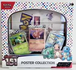 Pokemon TCG Scarlet & Violet 151 Poster Collection Box 3 Packs 3 Promo Cards 820650853166 - Image 1