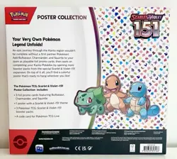Pokemon TCG Scarlet & Violet 151 Poster Collection Box 3 Packs 3 Promo Cards 820650853166 - Image 2