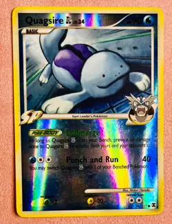 Quagsire GL | 76/111 | Rising Rivals | 2009 Pokemon Card | Reverse Holo | LP - Image 1
