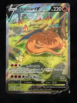 Pokemon TCG Charizard v SWSH260 Sword & Shield Promo Card Near Mint Condition - Image 1