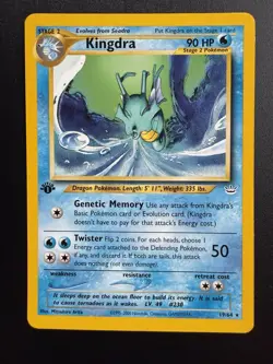 Kingdra 1st Edition 19/64 Neo Revelation Non-Holo Rare Pokemon Card TCG LP - Image 1