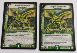 4 x Sniper Mosquito - PLAYSET - DUEL MASTERS ORIGINAL CCG Vintage CARDS SET NM - Image 3