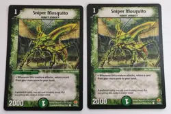 4 x Sniper Mosquito - PLAYSET - DUEL MASTERS ORIGINAL CCG Vintage CARDS SET NM - Image 5