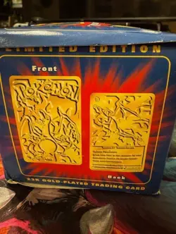 23K Gold Plated POKEMON Trading Cards 1999 Burger King Pokemon Ball Limited Ed. - Image 2