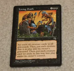 Living Death Tempest HEAVILY PLD Black Rare MAGIC THE GATHERING CARD - Image 1
