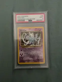 Pokemon TCG Mewtwo Legendary Collection 2002 Regular Rare Card 29/110 PSA 9 - Image 1