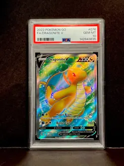 2022 Dragonite V #076 Pokemon GO PSA 10 Pokemon Card - Image 1