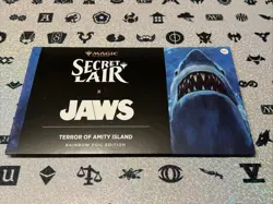MTG - Secret Lair x Jaws: Terror of Amity Island Rainbow FOIL Edition NEW SEALED - Image 1