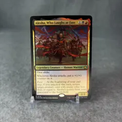 Alesha, Who Laughs at Fate Foundations #115 Rare English Foil Near Mint - Image 1