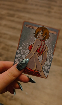 Magic MTG Altered Hand Painted Land Foil XXX by mtg_alterist - Image 1