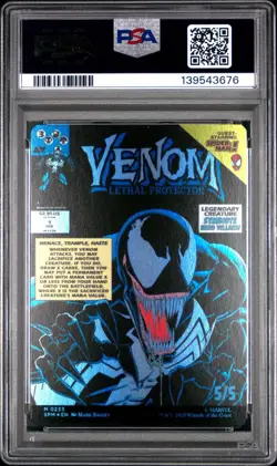 2025 MAGIC THE GATHERING MARVELS SPIDER-MAN CLASSIC COMIC BORDERLESS FOIL PSA 10 - Image 2