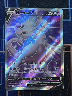 Pokemon Mewtwo V Promo Holo Full Art Card SWSH229 Sword & Shield SWSH Promo NM - Image 1
