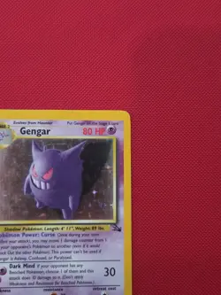 Pokemon Gengar 5/62 Fossil Holo Rare Vintage WOTC Near Mint NM - Image 4