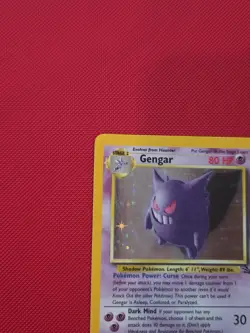Pokemon Gengar 5/62 Fossil Holo Rare Vintage WOTC Near Mint NM - Image 5