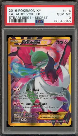 Pokemon Gardevoir EX XY Steam Siege Secret Rare #116 PSA 10 Gem Mint - Image 1