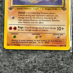 Vintage Pokemon Jungle Cubone 1st Edition 50/64 Non-Holo NM/Mint - Image 4