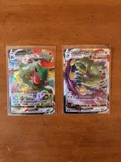 Lot Of 2 Japanese Pokemon Vmax Cards NM (Rayquaza & Tornadus ) - Image 1