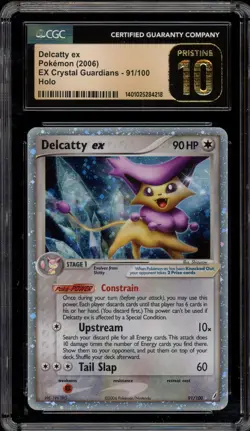 Pokemon Delcatty ex EX Crystal Guardians Holo Ultra Rare #91 CGC 10 Pristine - Image 1